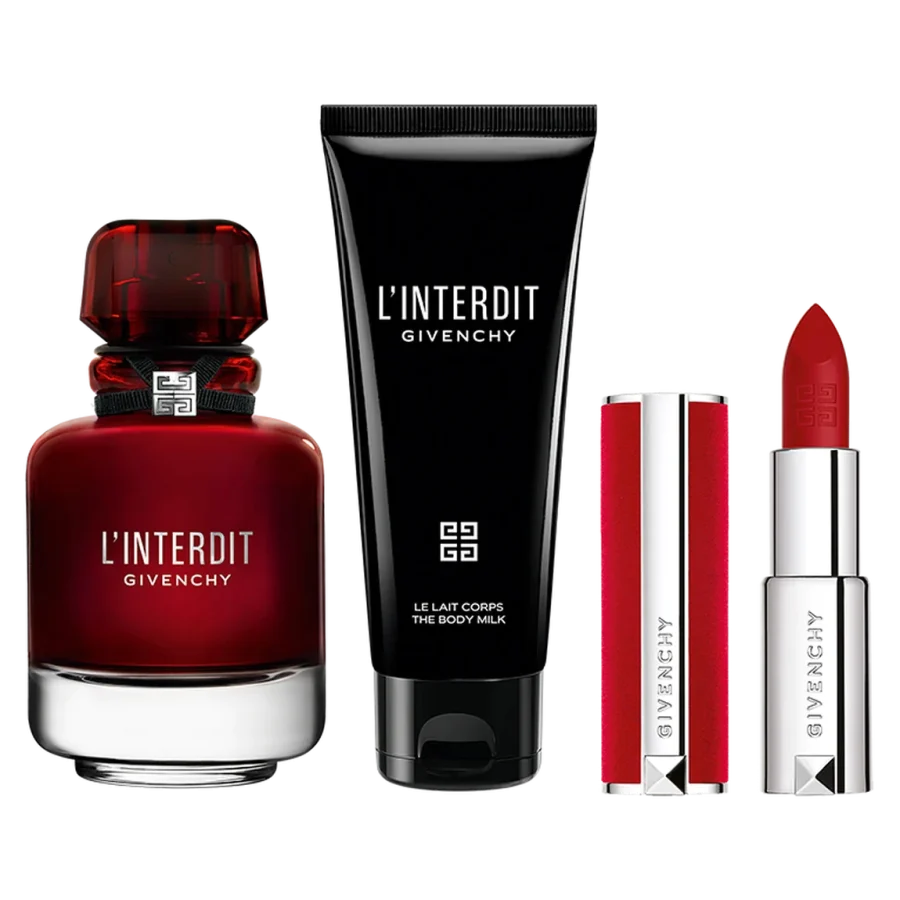 givenchy l,interdit rouge edp 80ml set